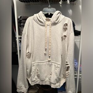 POL distressed hoodie small